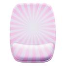 Mouse Pad Ergonomico Rosa Efeito Raios De Sol Mouse Pad Ergonomico Rosa Efeito Raios De Sol