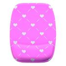 Mouse Pad Ergonomico Traços Coração Rosa