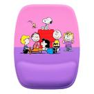 Mouse Pad Ergonomico Turma Snoopy Casinha Roxo