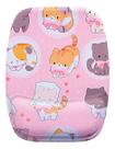 Mouse Pad Ergonomico Varios Gatinhos Fundo Rosa