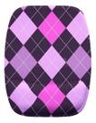 Mouse Pad Ergonomico Xadrez Rosa Roxo Preto