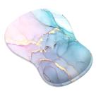 Mouse Pad eulps com Apoio de Pulso em Gel Design Mármore Ergonômico