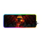 Mouse Pad Exbom 30x80cm Com Borda De Led RGB Dragão MP-LED3080C01