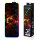 Mouse Pad Exbom Mp-Led3080C01 Com Borda De Led Rgb 7 Cores 30X80Cm