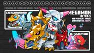 Mouse Pad Gamer Digimon Omegamon Alter-S (58cm x 30cm)