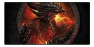 Mouse Pad Gamer Exbom Ext Grande Speed Dragão fogo MP7035C01 Mouse Pad Gamer Exbom Ext Grande Speed Dragão fogo MP7035C01