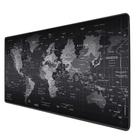 Mouse Pad Gamer Grande Mapa Mundo Preto Alta Performance Top