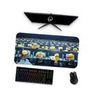 Mouse Pad Gamer Grande - MINIONS ESCRITÓRIO 1 - 90x40, 80x40, 60x40, 70x30 e 45x40