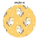 Mouse Pad Gatos Fofos Redondo 19cm Borracha Antiderrapante