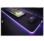 mouse pad grande com luz LED 80 x 30 cm