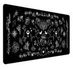 Mouse Pad HUOCAIREN Goth Tapete de mesa Black Occult XXL 90x40cm