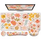 Mouse Pad iCasso 4 en 1 Floral XXL Almohadilla Ergonómica para Escritorio