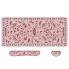 Mouse pad iCasso XXL 90x40 cm com apoio de pulso rosa
