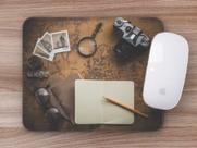 Mouse Pad Mapa Mundi Retrô Mouse Pad Mapa Mundi Retrô