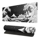 Mouse Pad para jogos Siski em preto e branco Japanese Wave Dragon Mouse Pad para jogos Siski em preto e branco Japanese Wave Dragon