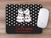 Mouse Pad Presente Gatinhos Namorados Mouse Pad Presente Gatinhos Namorados