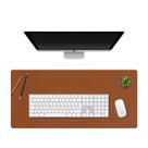 Mouse Pad Setup Gamer 90x40cm Area de Trabalho Tapete Mesa Grande Retangular Marrom Castor