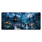 Mouse Pad, tapete de mouse grande e estendido, 80x30cm, design iluminado pela lua
