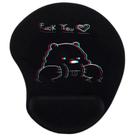 Mouse pad urso colorido com apoio