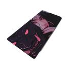 Mouse Pad XXL Com Estampa De Máscara De Diabo Oni Em Preto E Branco, Tapete De Teclado Para Meninas
