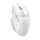 Mouse para jogos LEWENTECH 7200 DPI 8 botões RGB LED branco