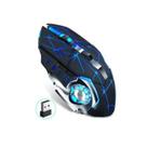 Mouse para jogos sem fio, iluminação RGB recarregável, 6 botões