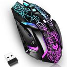 Mouse para jogos sem fio Lacolain T49 com bateria recarregável