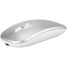 Mouse Prateado para Mac iOS e Windows RGB Bluetooth Recarregável