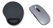 Mouse Recarregavel Mouse Pad para Note Samsung Book I5 Cinza