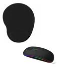 Mouse Recarregável Silencioso + Mouse Pad Para Notebook Dell