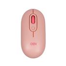 Mouse Retro Sem Fio Wireless PC Notebook Oex MS604 Rosa