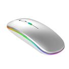 Mouse Rgb Led Anatômico Sem Fio Bateria Recarregável 2.4g