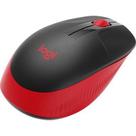 Mouse s/ fio logitech c/ usb - vermelho