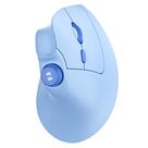 Mouse seenda Ergonômico Recarregável Vertical Sem Fio Azul