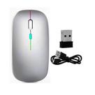 Mouse Sem Fio 2.4GHZ Recarregável USB Ergonômico Wireless Branco
