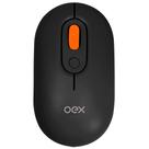 Mouse sem fio bluetooth/wireless ms604 oex retro preto