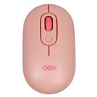 Mouse sem fio bluetooth/wireless ms604 oex retro rosa