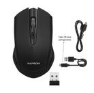 Mouse Sem Fio Gamer Kapbom Ka-612 Óptico Recarregável Preto Bluetooth Mouse Sem Fio Gamer Kapbom Ka-612 Óptico Recarregável Preto Bluetooth
