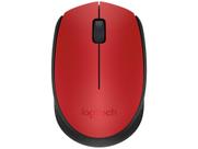 Mouse sem Fio Logitech M170 1000DPI - 3 Botões Vermelho