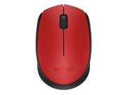 Mouse Sem Fio Logitech M170 com Pilha Inclusa - Vermelho - Conexão USB e Design Ambidestro