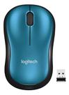 Mouse Sem Fio Logitech M185 Com Pilha Inclusa - Azul Mouse Sem Fio Logitech M185 Com Pilha Inclusa - Azul