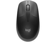 Mouse sem fio Logitech M190 com Design Ambidestro de Tamanho Padrão, Conexão USB e Pilha Inclusa, Cinza - 910-005902