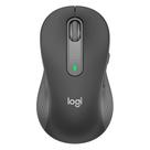 Mouse sem Fio Logitech M650 Signature L Left, LogiBolt ou Bluetooth, 2000dpi, para Canhotos, Grafite