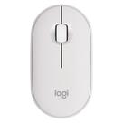 Mouse Sem Fio Logitech Pebble 2 M350s, USB Logi Bolt ou Bluetooth e Pilha Inclusa, Branco