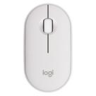 Mouse Sem Fio Logitech Pebble 2 M350s, USB Logi Bolt ou Bluetooth e Pilha Inclusa, com Clique Silencioso, Branco