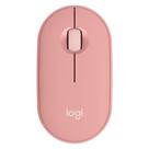 Mouse Sem Fio Logitech Pebble 2 M350s, USB Logi Bolt ou Bluetooth e Pilha Inclusa, com Clique Silencioso, Rosa- 910-007048