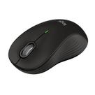 Mouse sem fio Logitech Signature M550 L em tamanho real preto