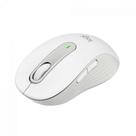 Mouse Sem Fio Logitech Signature M650, 2000 DPI, Compacto, 5 Botões, Silencioso, Bluetooth, USB, Branco