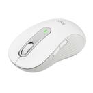Mouse Sem Fio Logitech Signature M650 L 2000 DPI, Design Padrão, 5 Botões, Silencioso, Bluetooth, USB, Branco - 910-006233