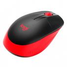Mouse sem Fio M190 Óptico Tamanho Padrão Vermelho para Windows Mac Chrome os e Linux Logitech